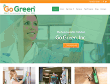 Tablet Screenshot of gogreeninc.com